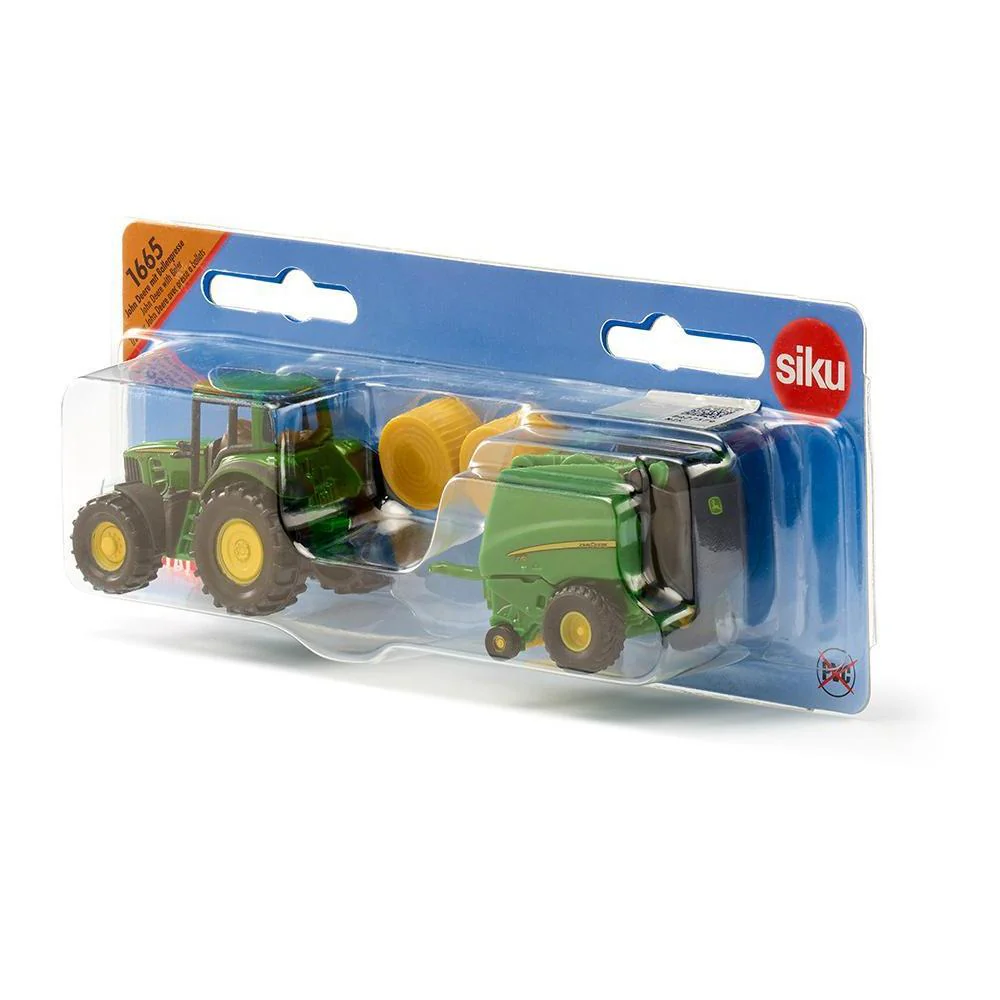 Siku John Deere 7530 Tractor with 990 Baler - Image 2