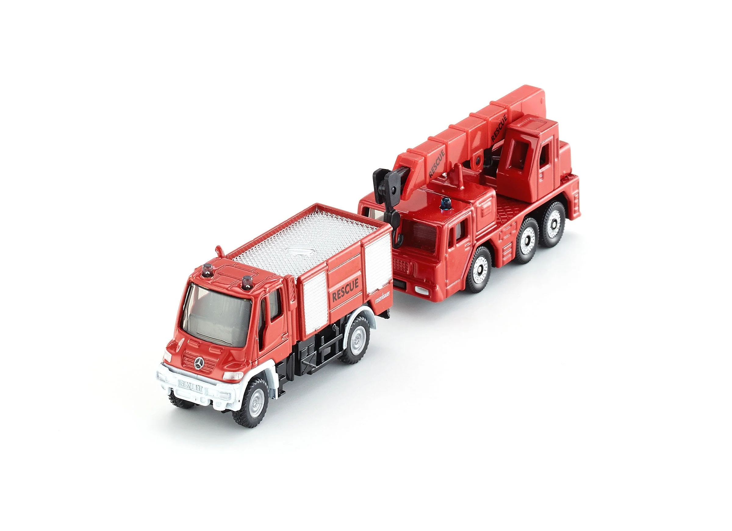 Siku Mercedes Unimog Fire Truck & Crane - Image 31