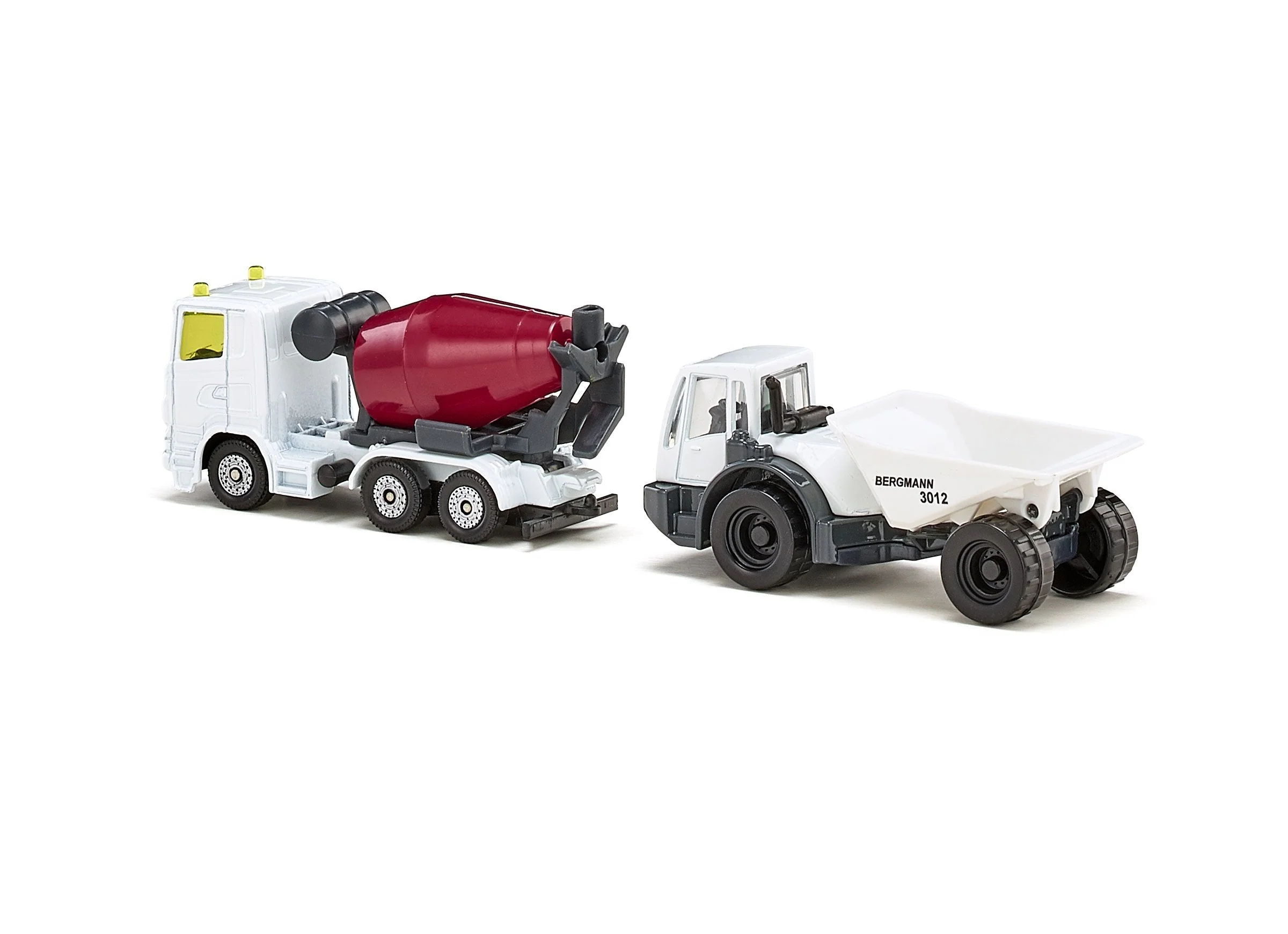 Siku Scania Cement Mixer Truck & Bergmann Dumper - Image 11