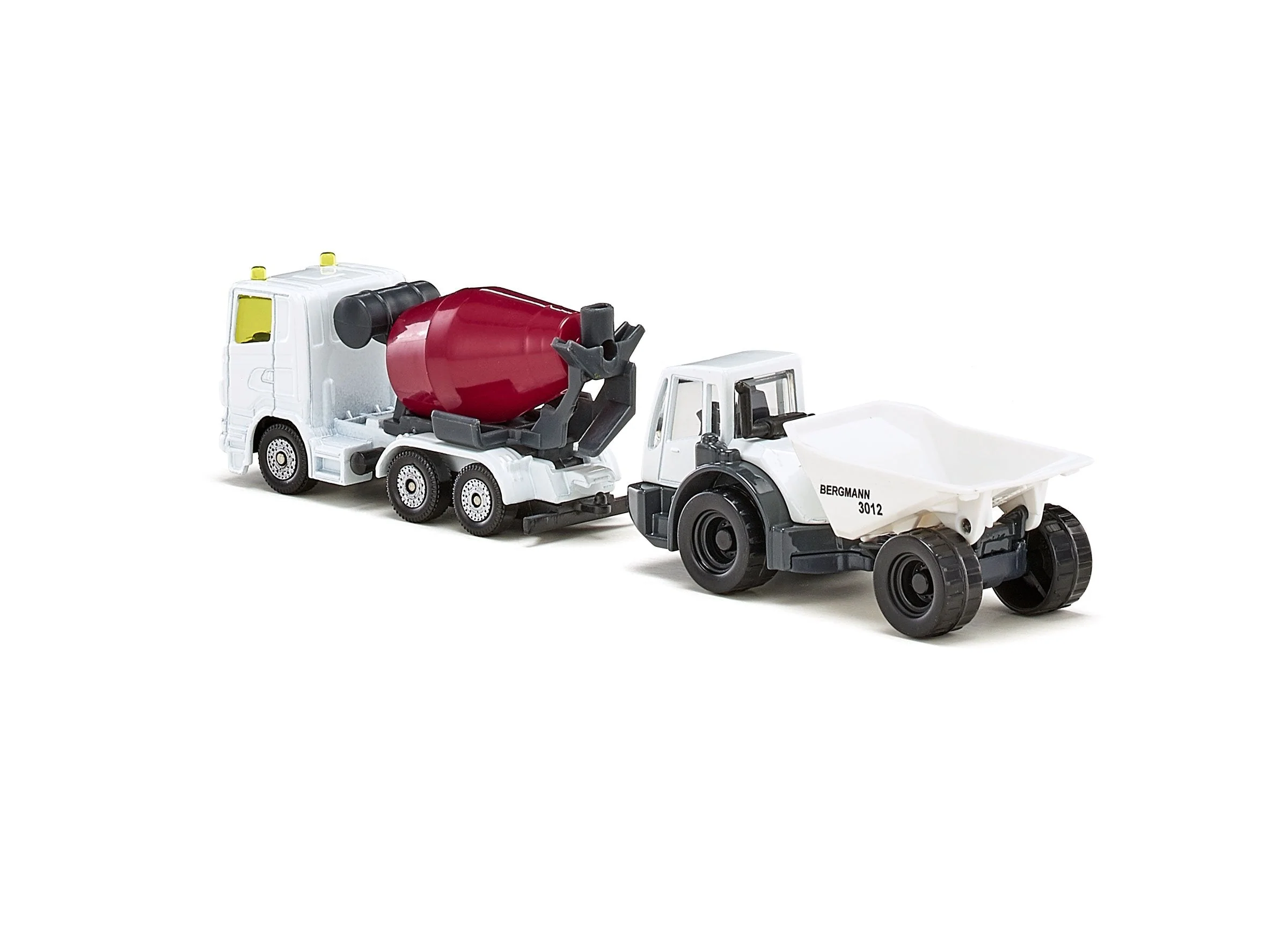 Siku Scania Cement Mixer Truck & Bergmann Dumper - Image 12