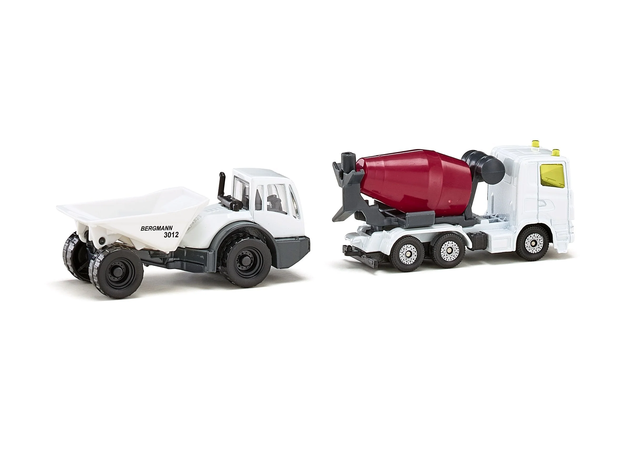 Siku Scania Cement Mixer Truck & Bergmann Dumper - Image 22