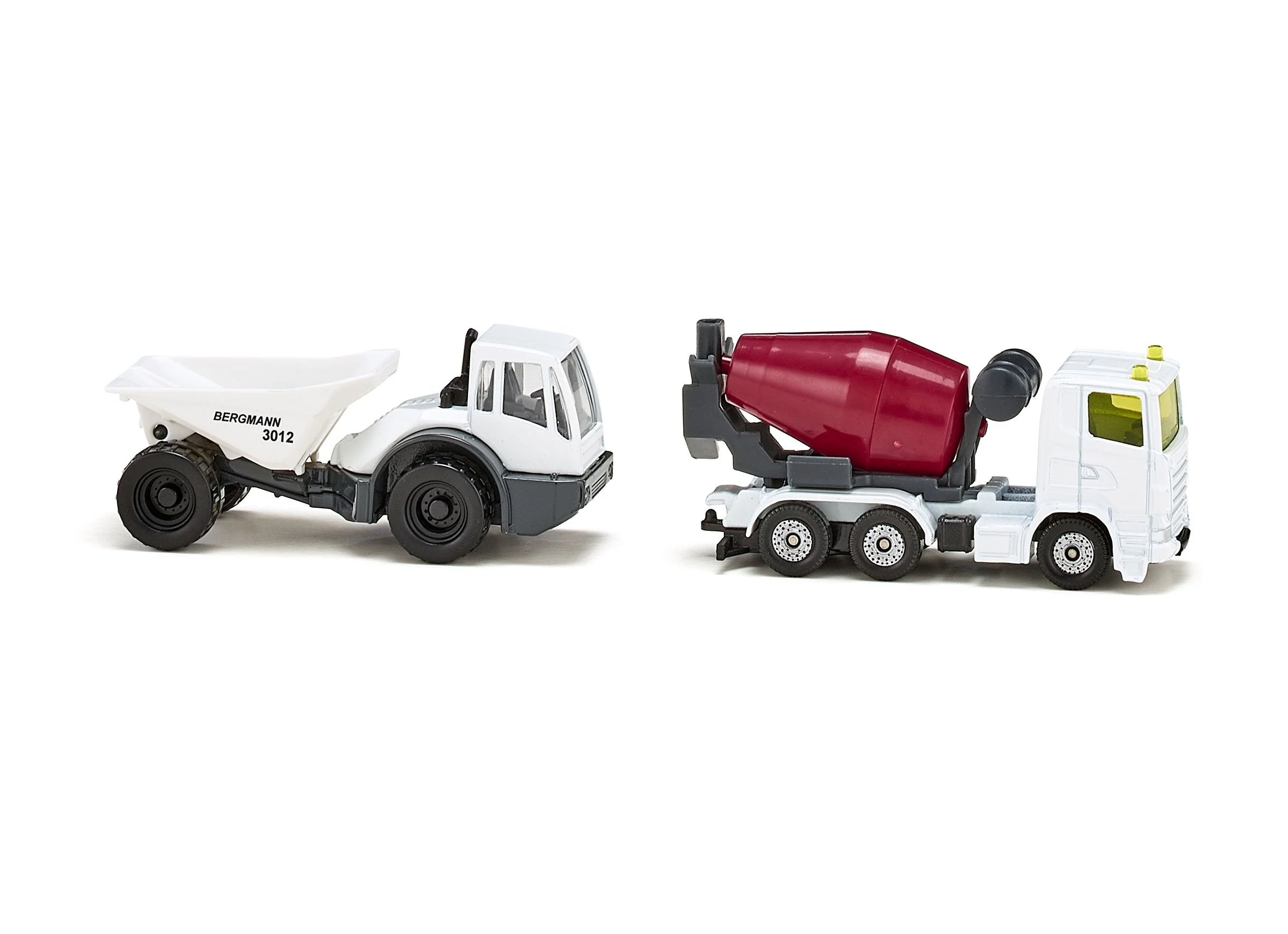 Siku Scania Cement Mixer Truck & Bergmann Dumper - Image 25
