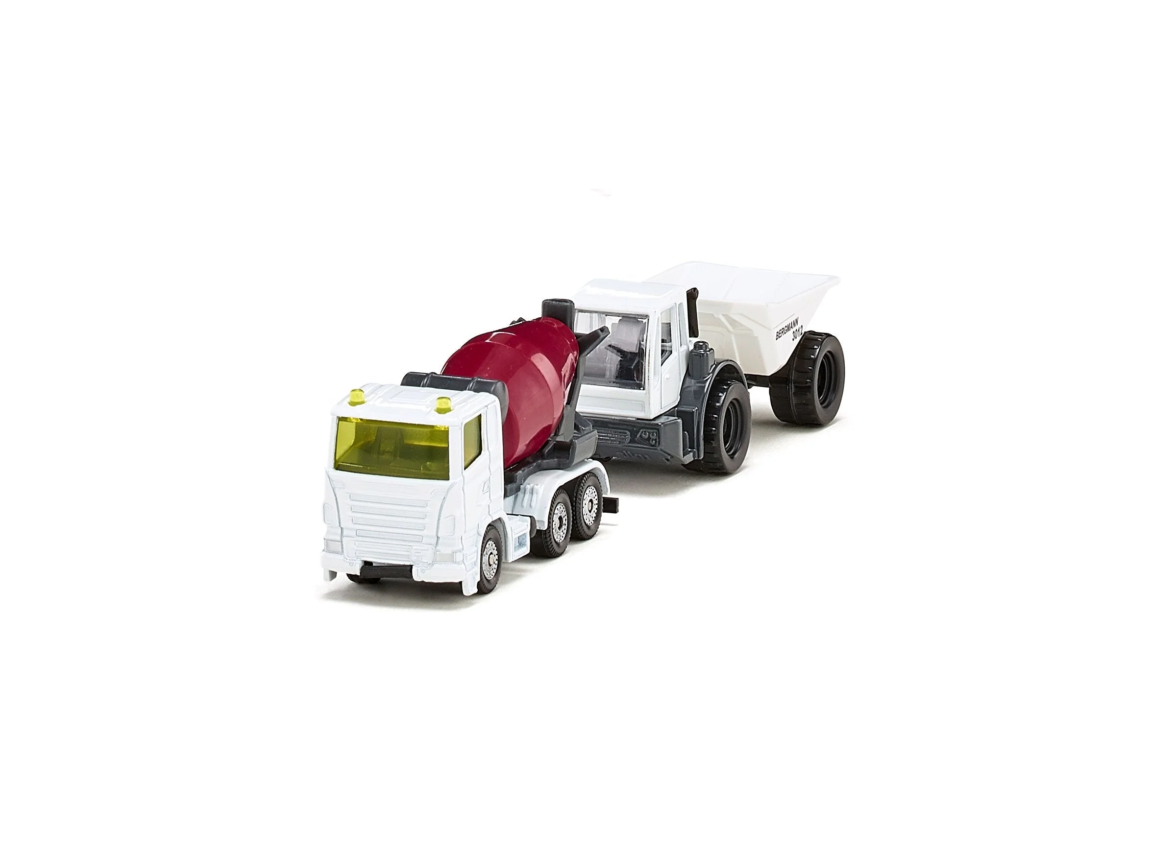 Siku Scania Cement Mixer Truck & Bergmann Dumper - Image 34