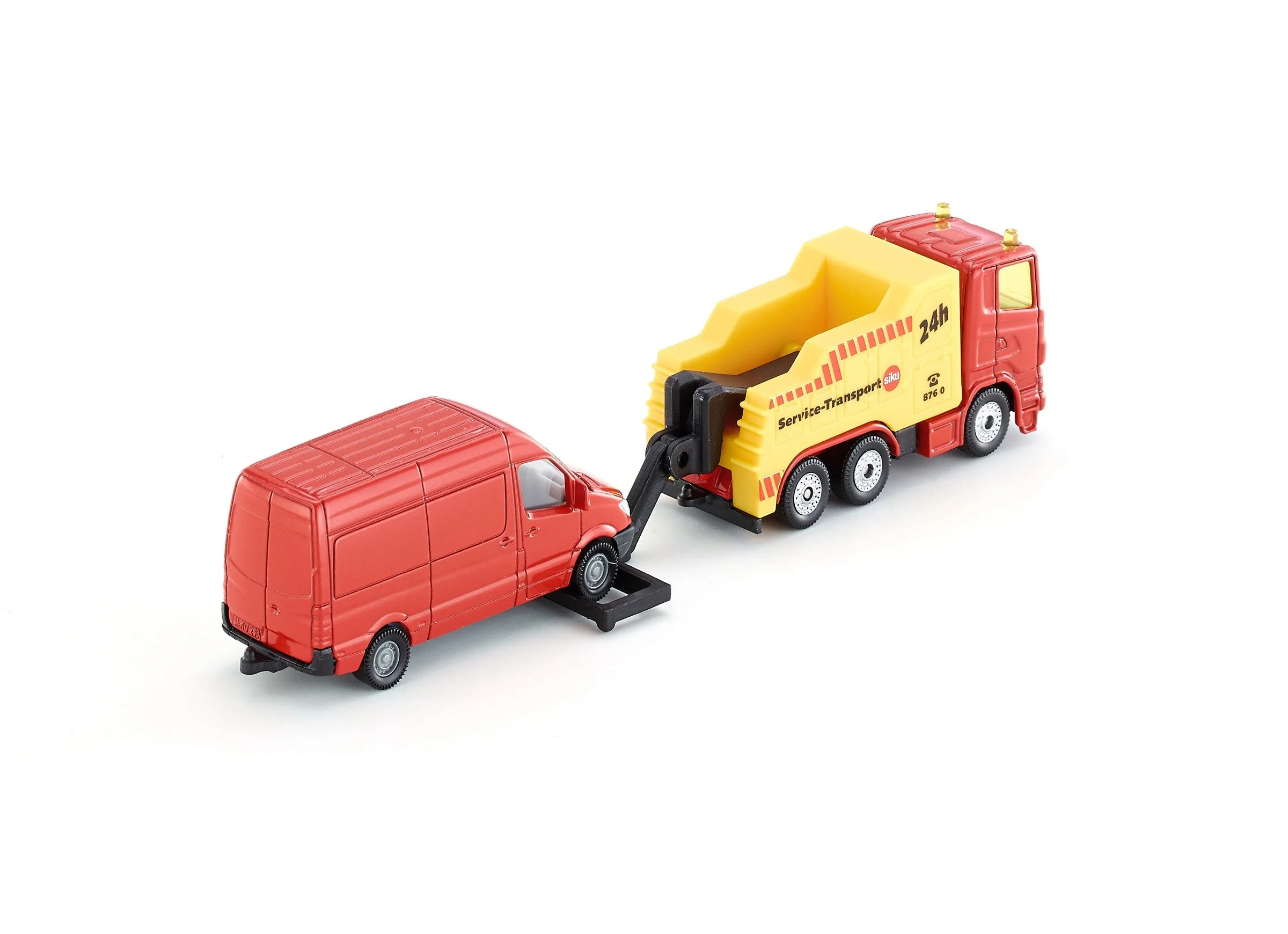 Siku Scania Heavy Tow Truck with Mercedes Van - Image 16