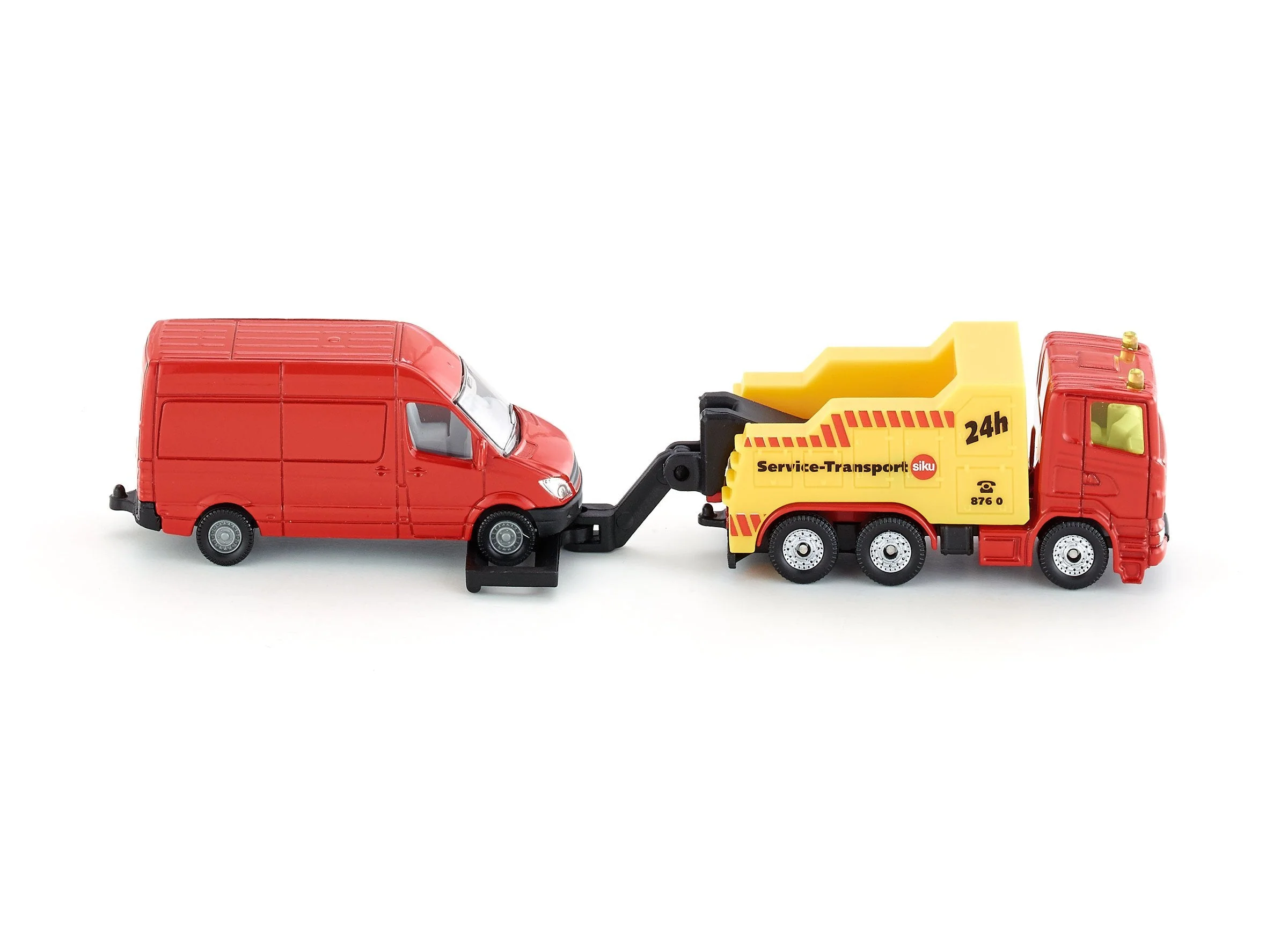 Siku Scania Heavy Tow Truck with Mercedes Van - Image 20