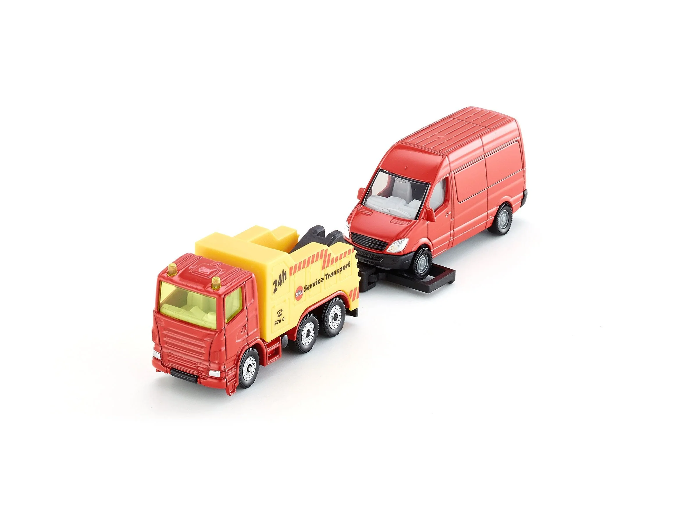 Siku Scania Heavy Tow Truck with Mercedes Van - Image 31
