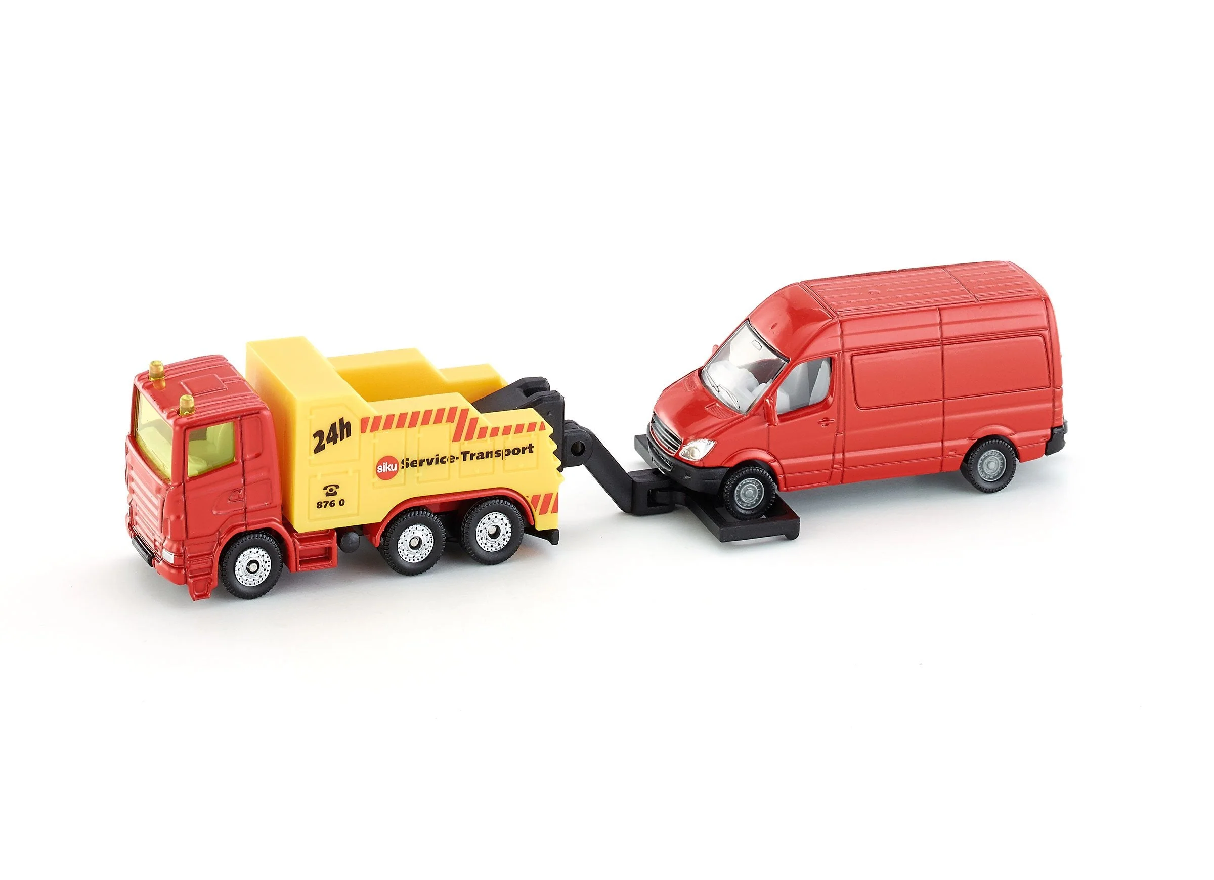 Siku Scania Heavy Tow Truck with Mercedes Van - Image 34