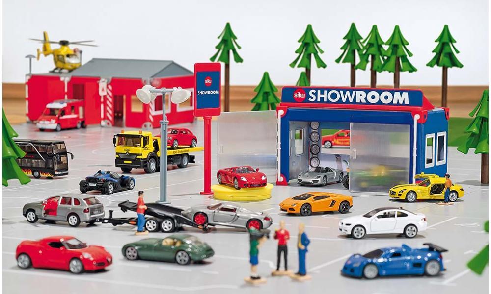 Siku World City Car Showroom with Porsche - Image 3