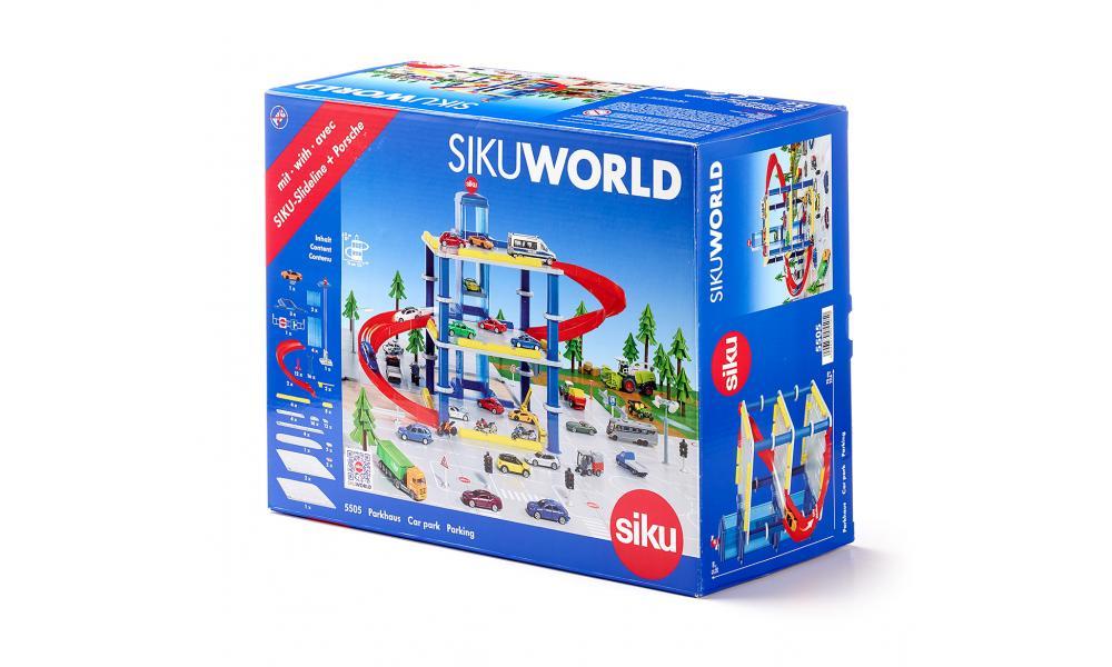 Siku World City Carpark with Car Lift & Porsche - Image 2