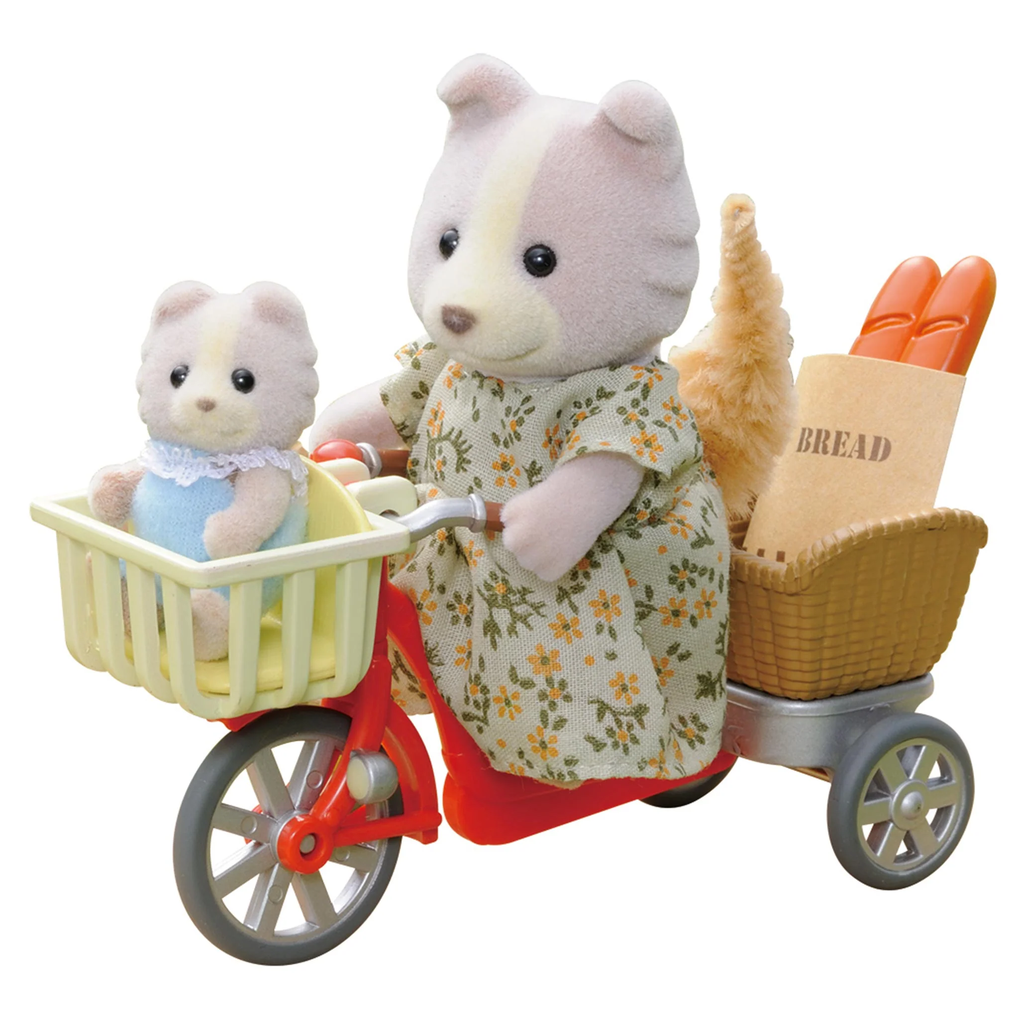 Sylvanian Families Cycling With Mother & Baby