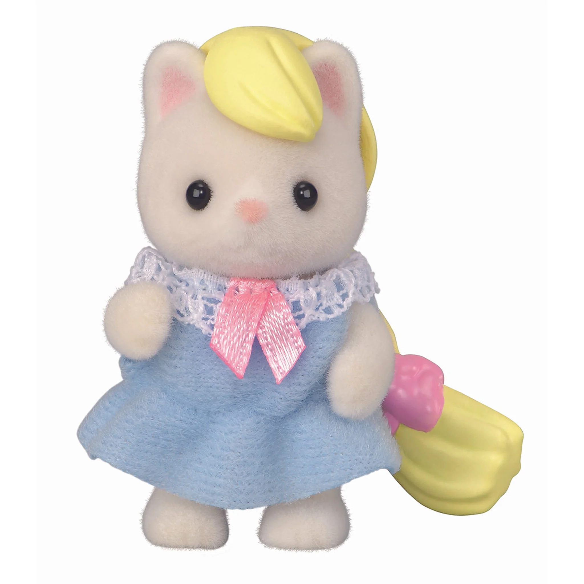 Sylvanian Families Baby Fun Hair - Silk Cat baby with French Plait Wig