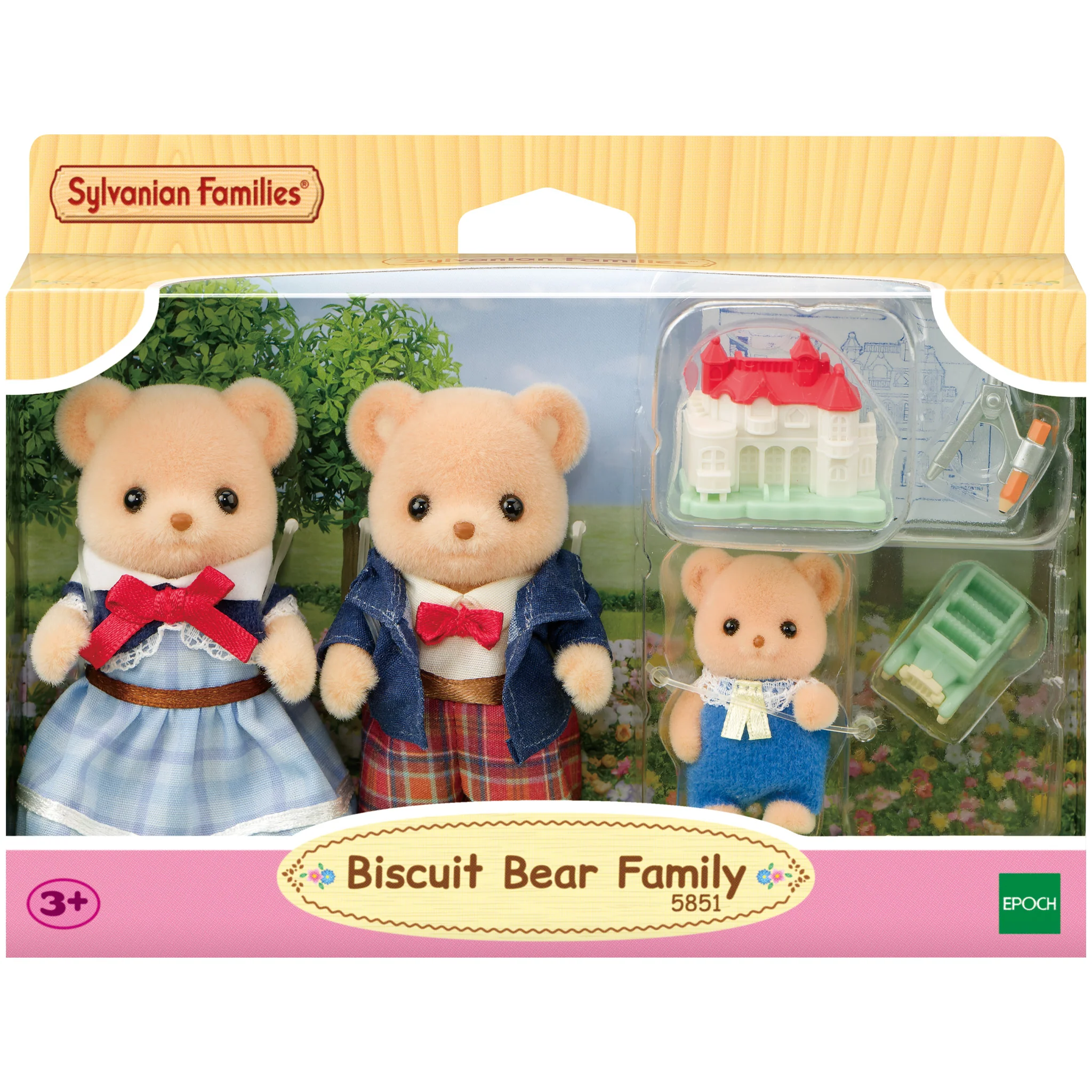 Sylvanian Families Biscuit Bear Family - Image 2