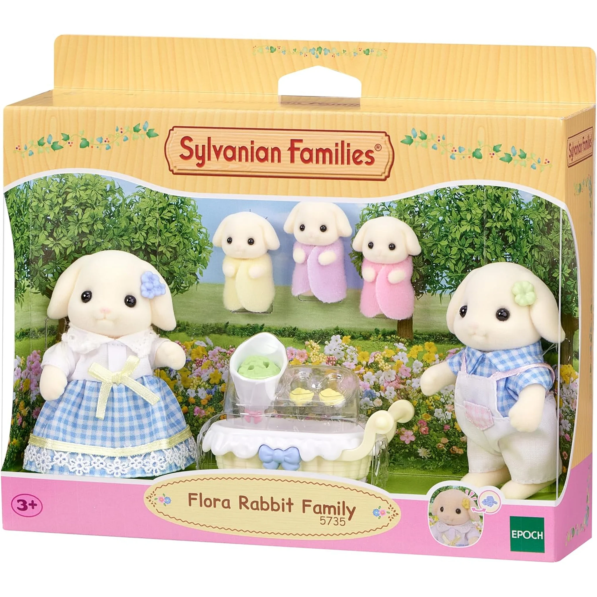 Sylvanian Families Flora Rabbit Family - Image 3