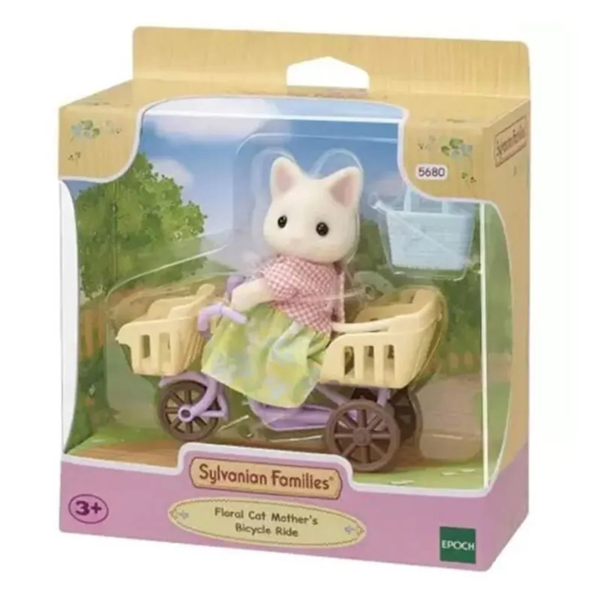 Sylvanian Families Floral Cat Mothers Cycling Set - Image 4