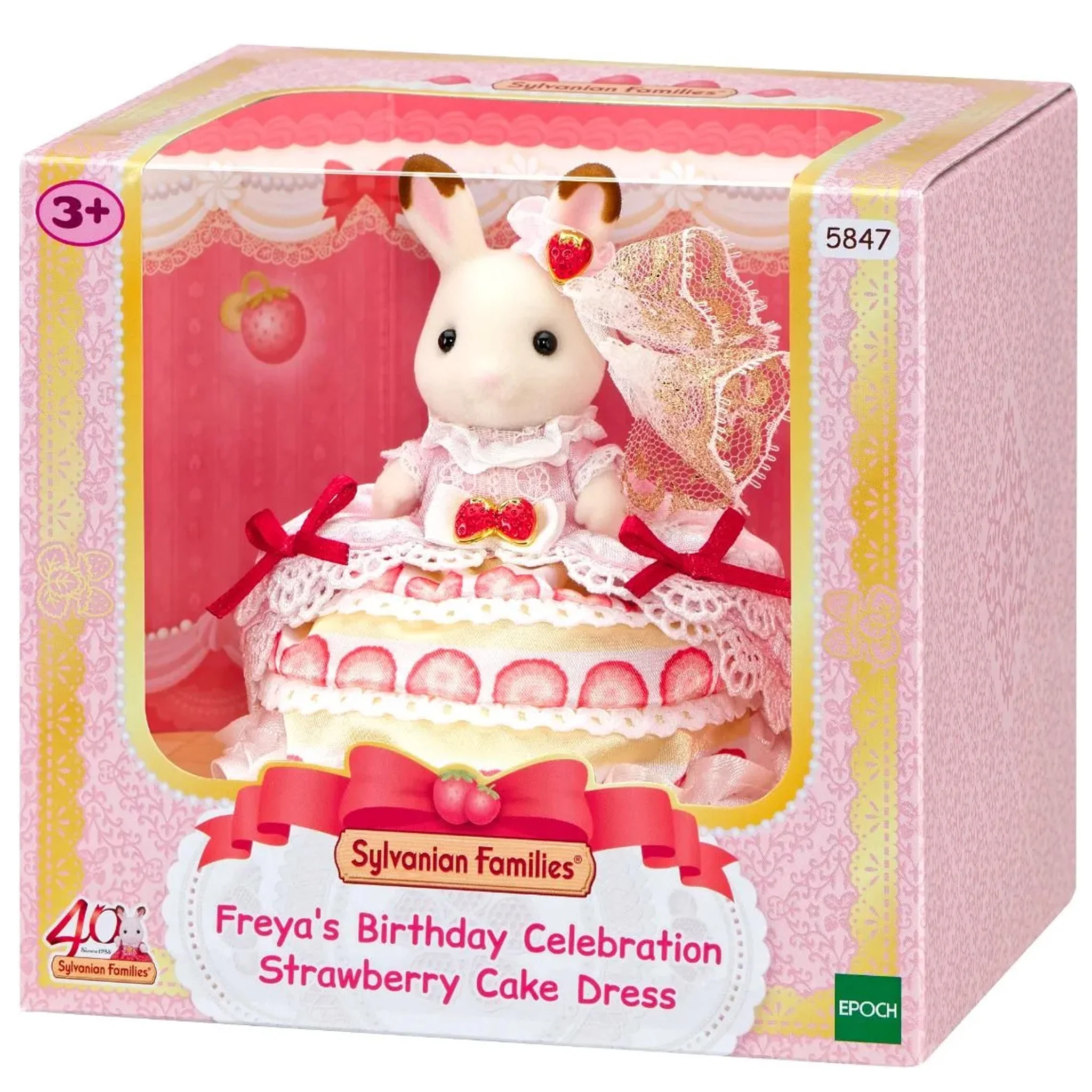 Sylvanian Families Freyas Birthday Strawberry Cake Dress - Image 2