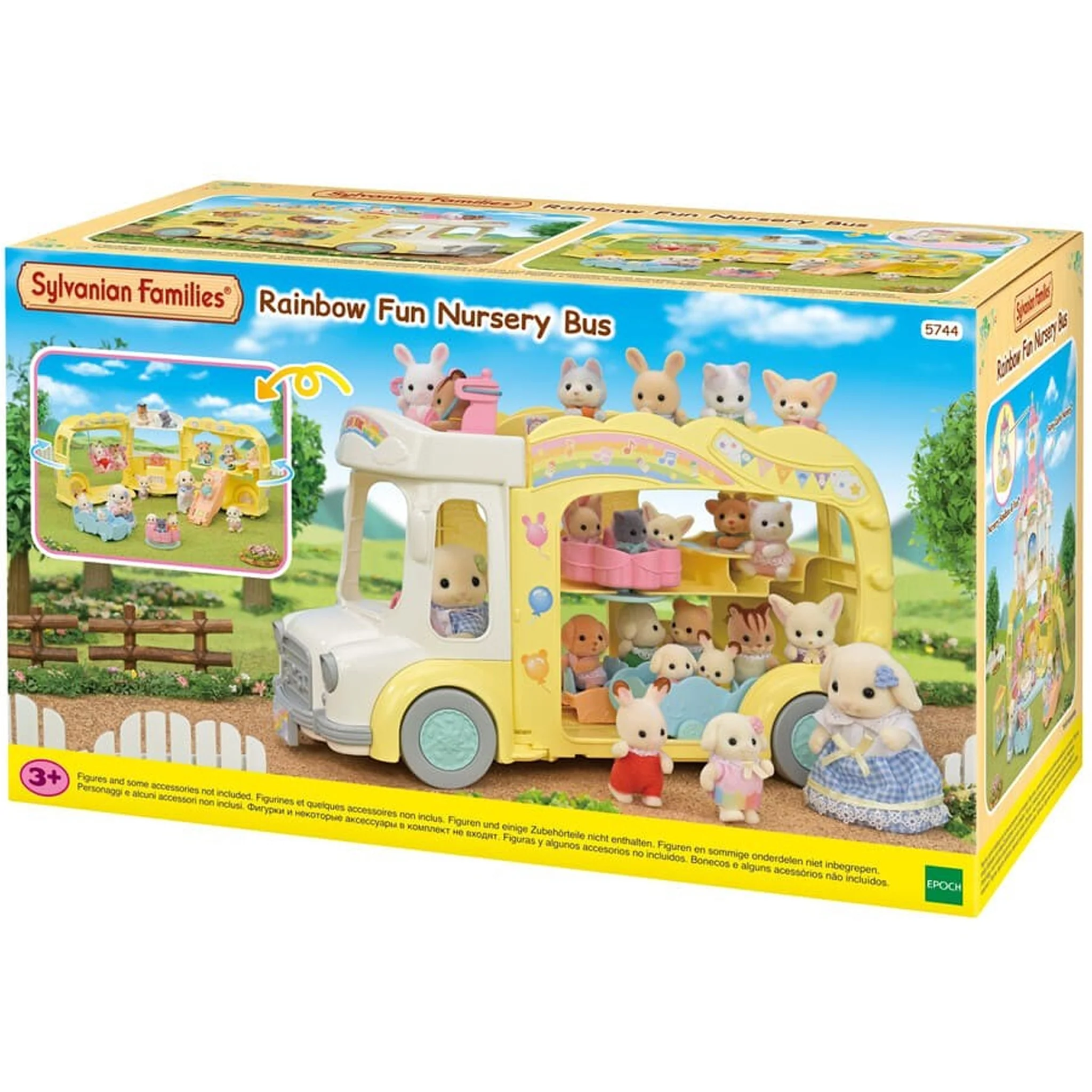 Sylvanian Families Rainbow Fun Nursery Bus Playset - Image 2