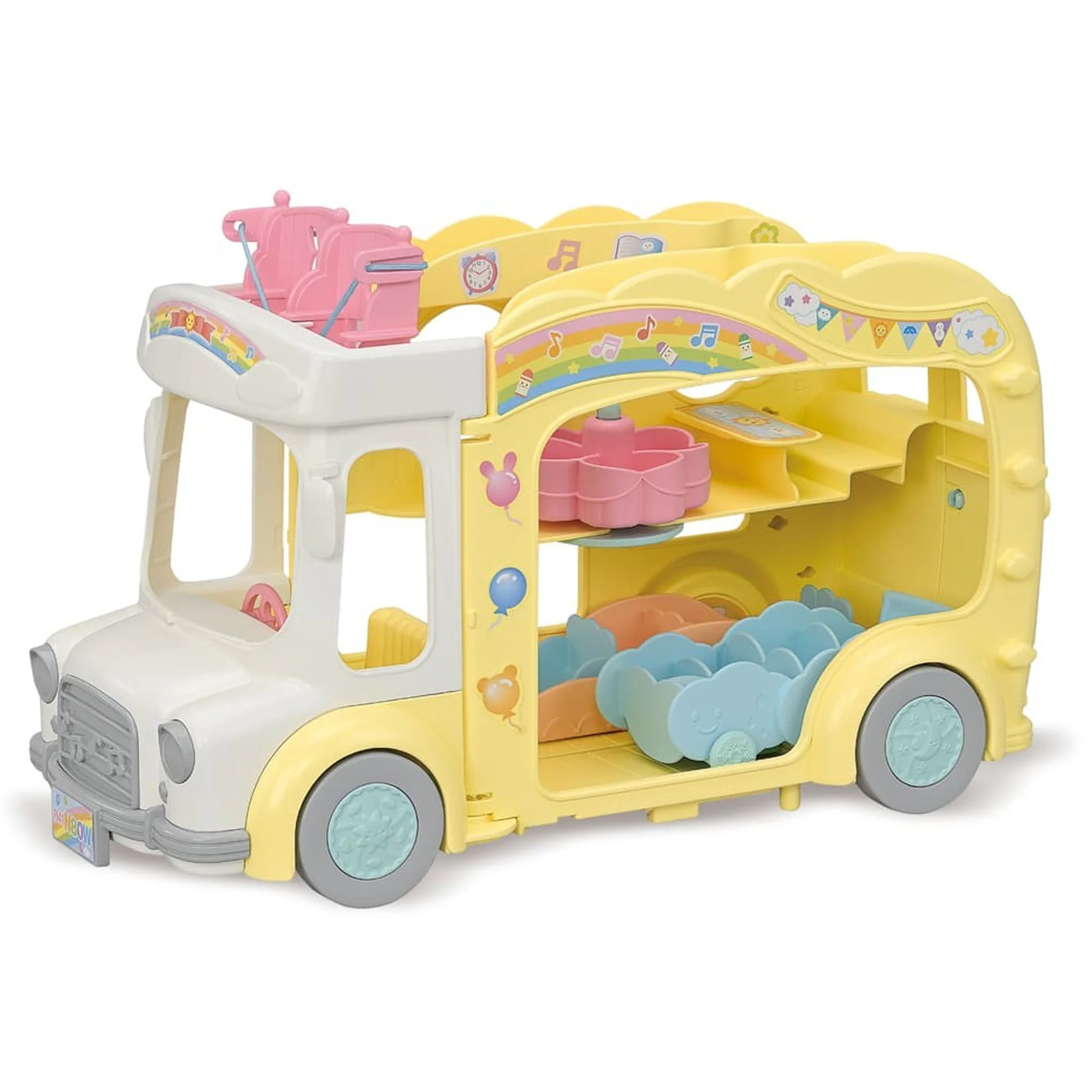 Sylvanian Families Rainbow Fun Nursery Bus Playset - Image 5