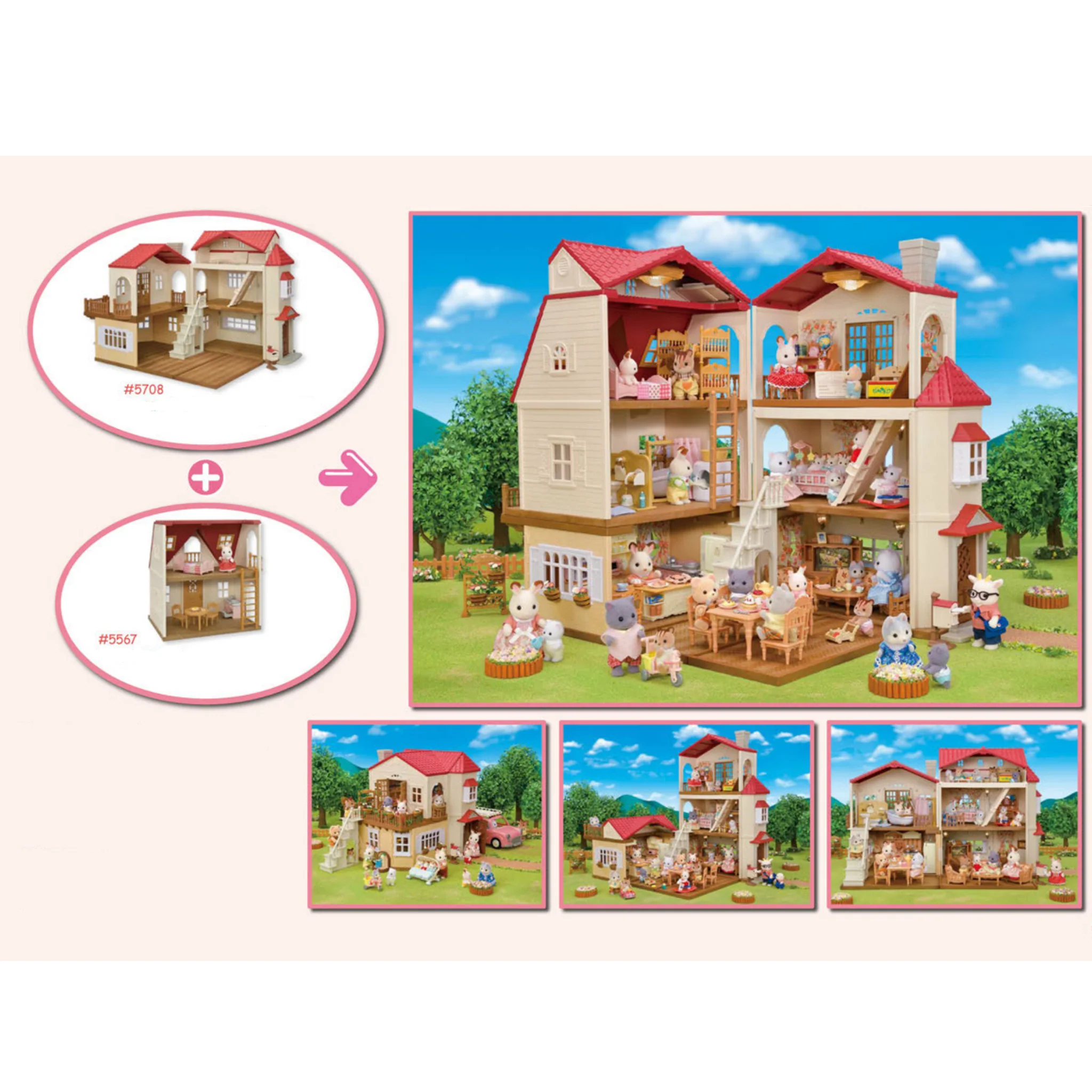 Sylvanian Families Red Roof Home Secret Attic - Image 10