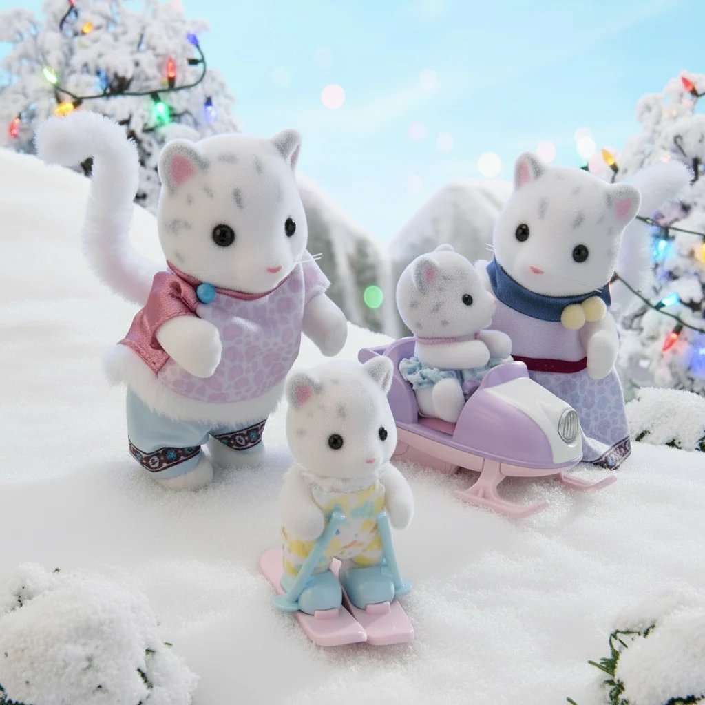 Sylvanian Families Snow Leopard Family - Image 7