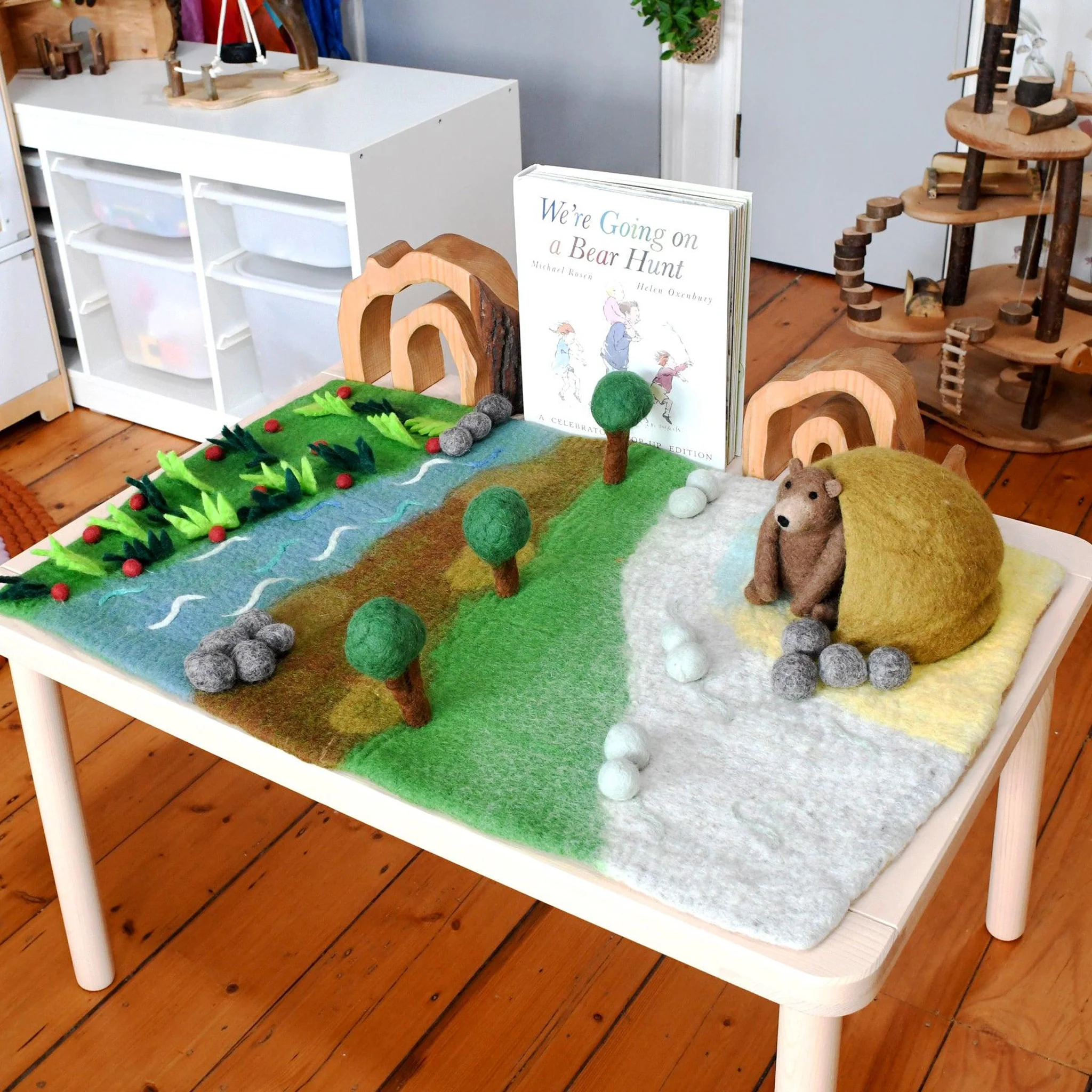 Tara Treasures: Bear Hunt Play Mat Playscape - Image 3