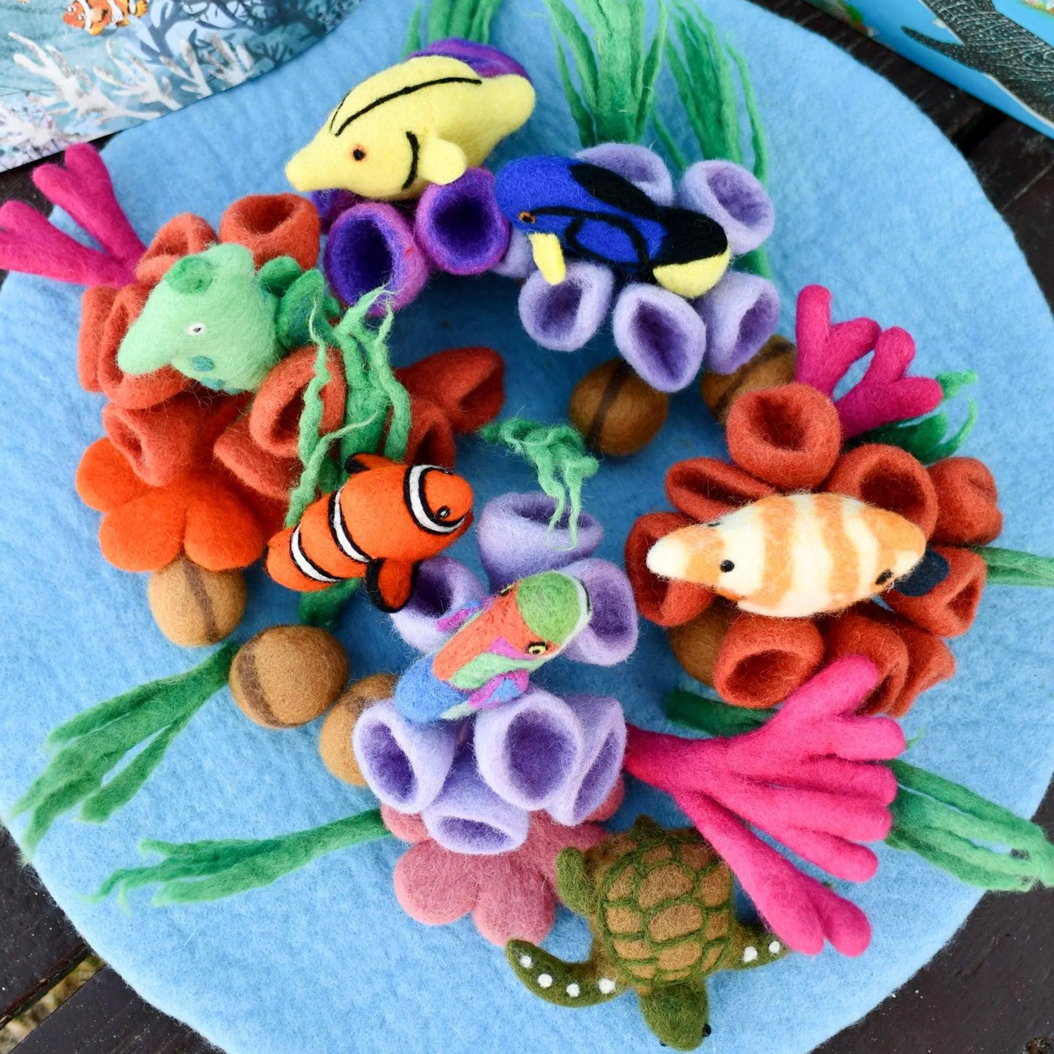 Tara Treasures: Coral Reef Play Mat Playscape - Image 2