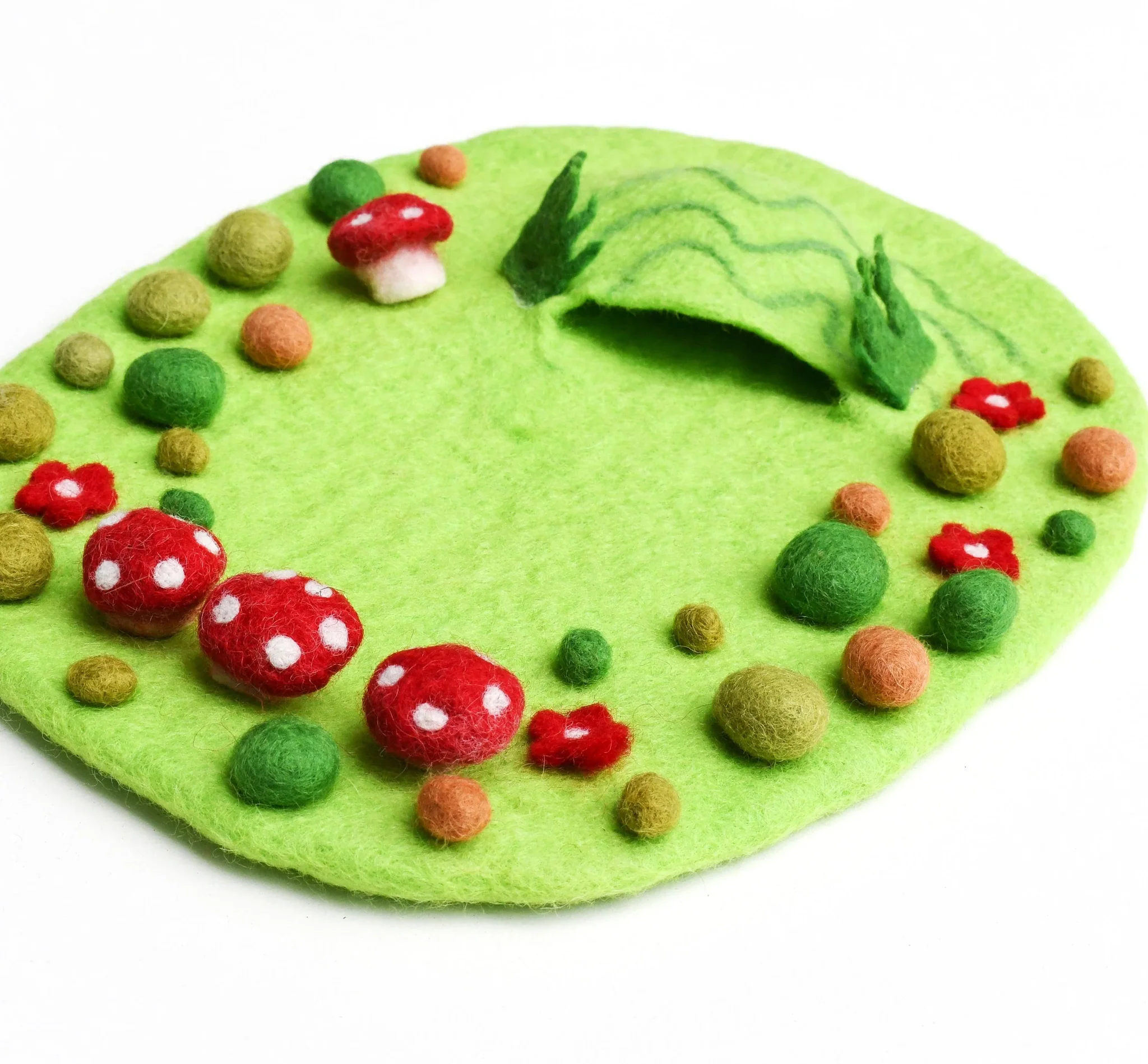 Tara Treasures: Fairy Toadstool Garden Play Mat Playscape - Image 2