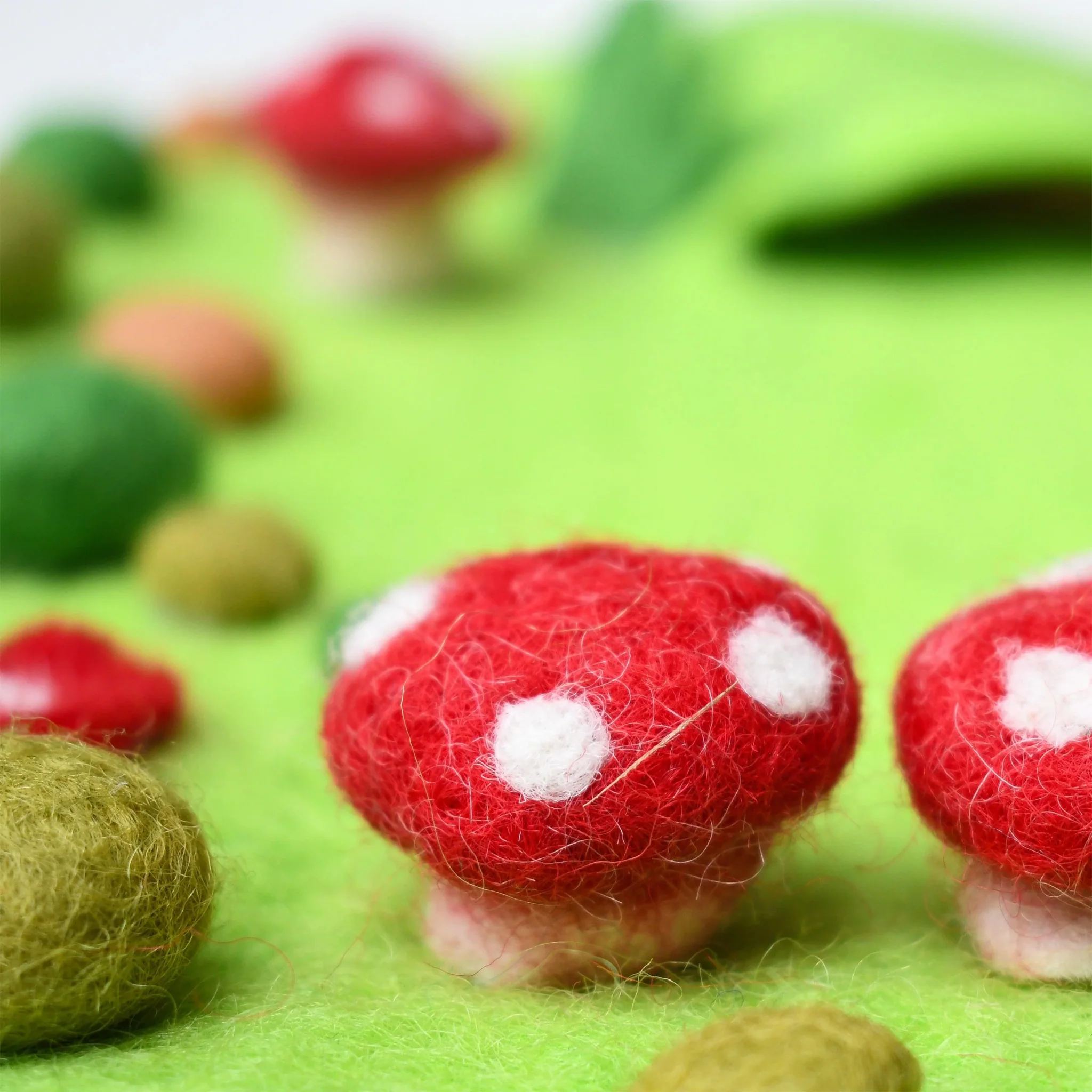 Tara Treasures: Fairy Toadstool Garden Play Mat Playscape - Image 4