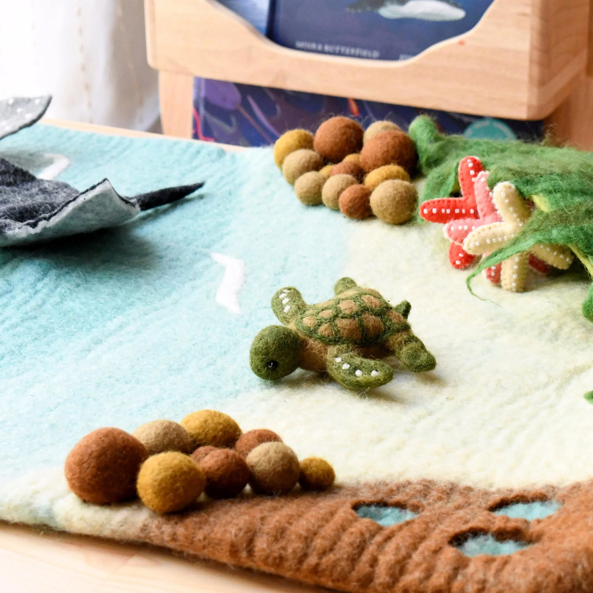 Tara Treasures: Sea and Rockpool Play Mat Playscape - Large - Image 5