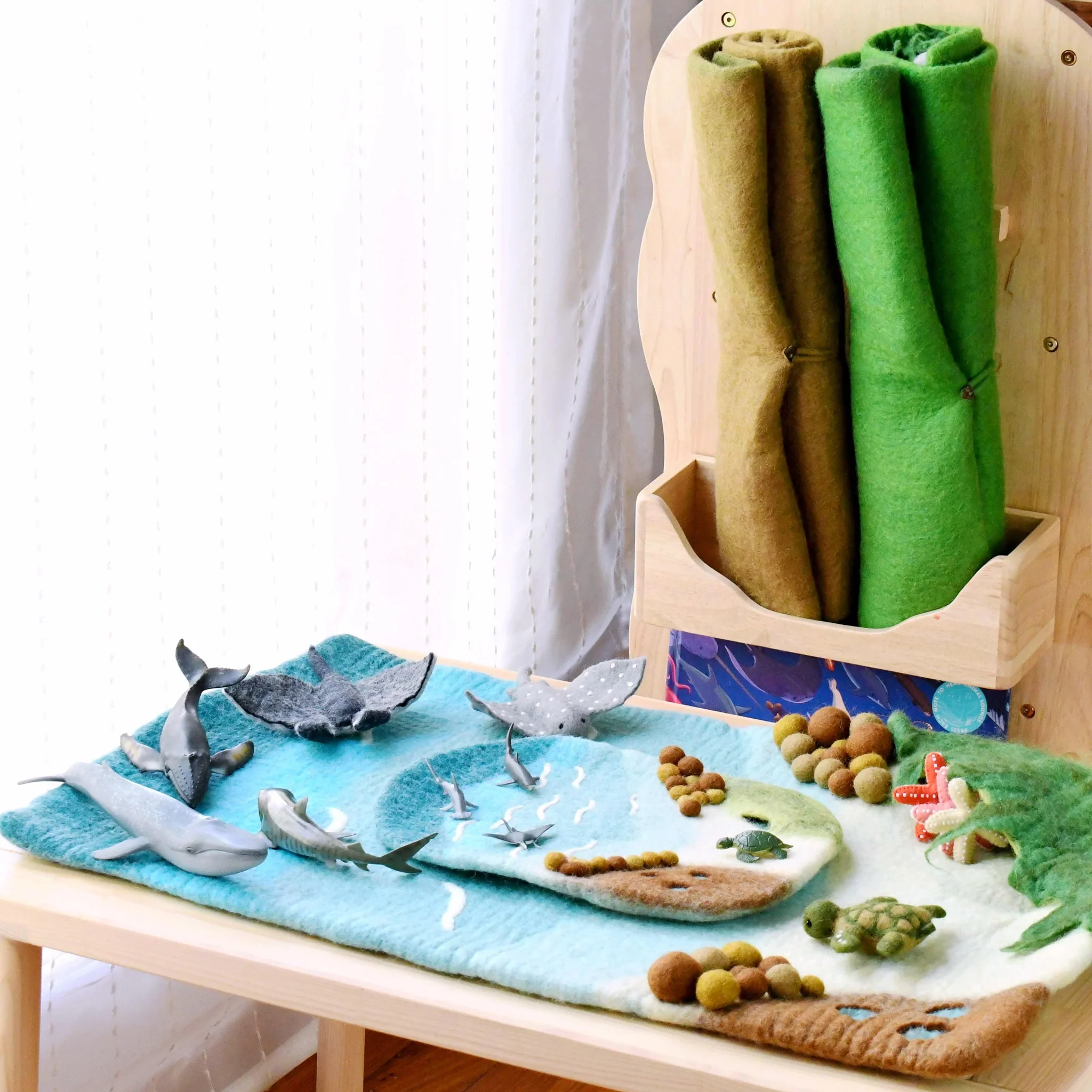 Tara Treasures: Sea and Rockpool Play Mat Playscape - Large - Image 8