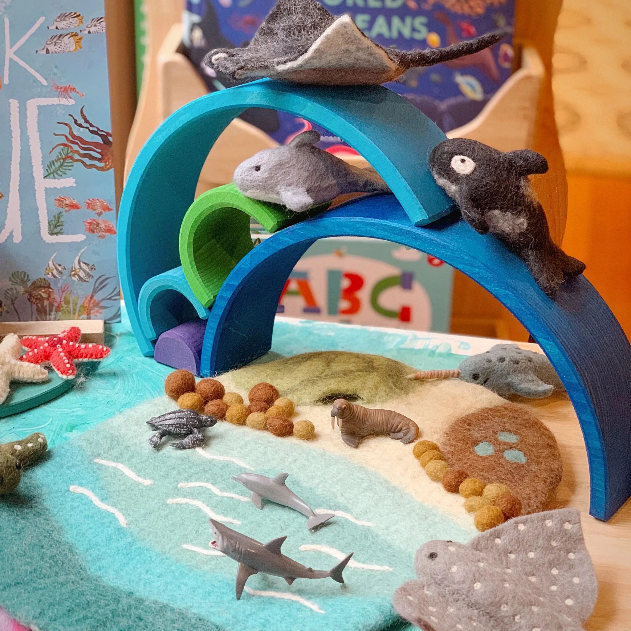 Tara Treasures: Sea, Beach and Rockpool Play Mat Playscape - Image 10