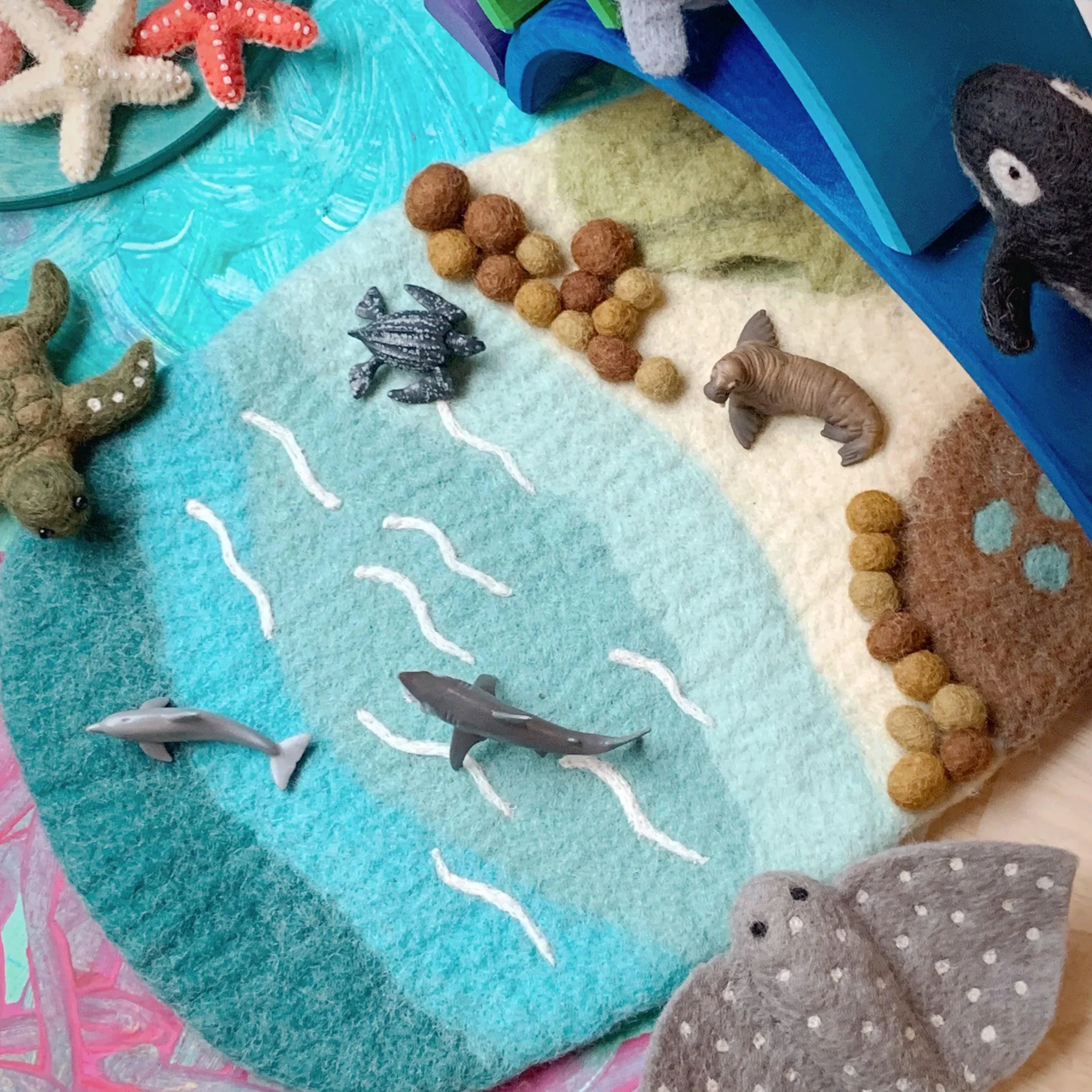 Tara Treasures: Sea, Beach and Rockpool Play Mat Playscape - Image 3