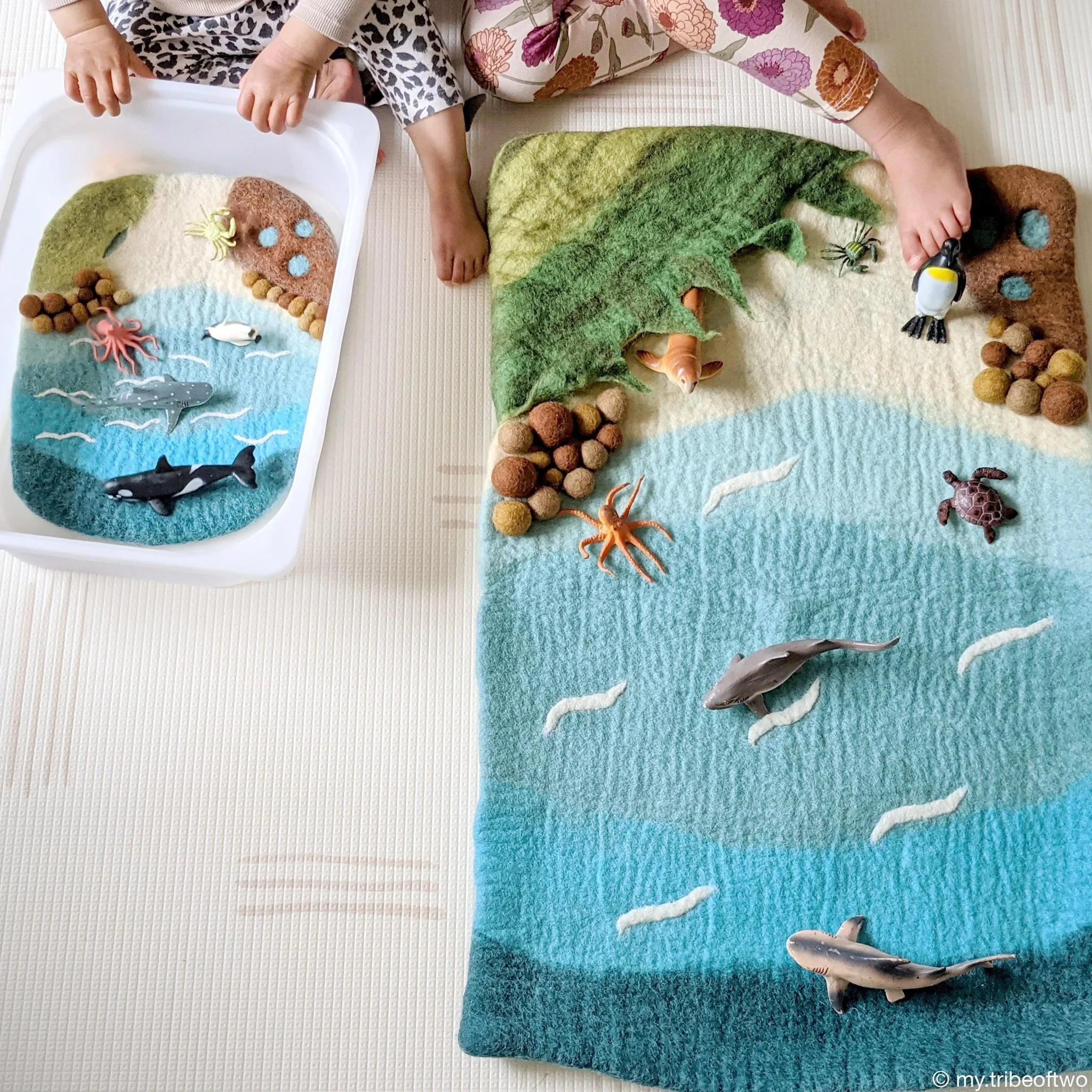 Tara Treasures: Sea, Beach and Rockpool Play Mat Playscape - Image 9