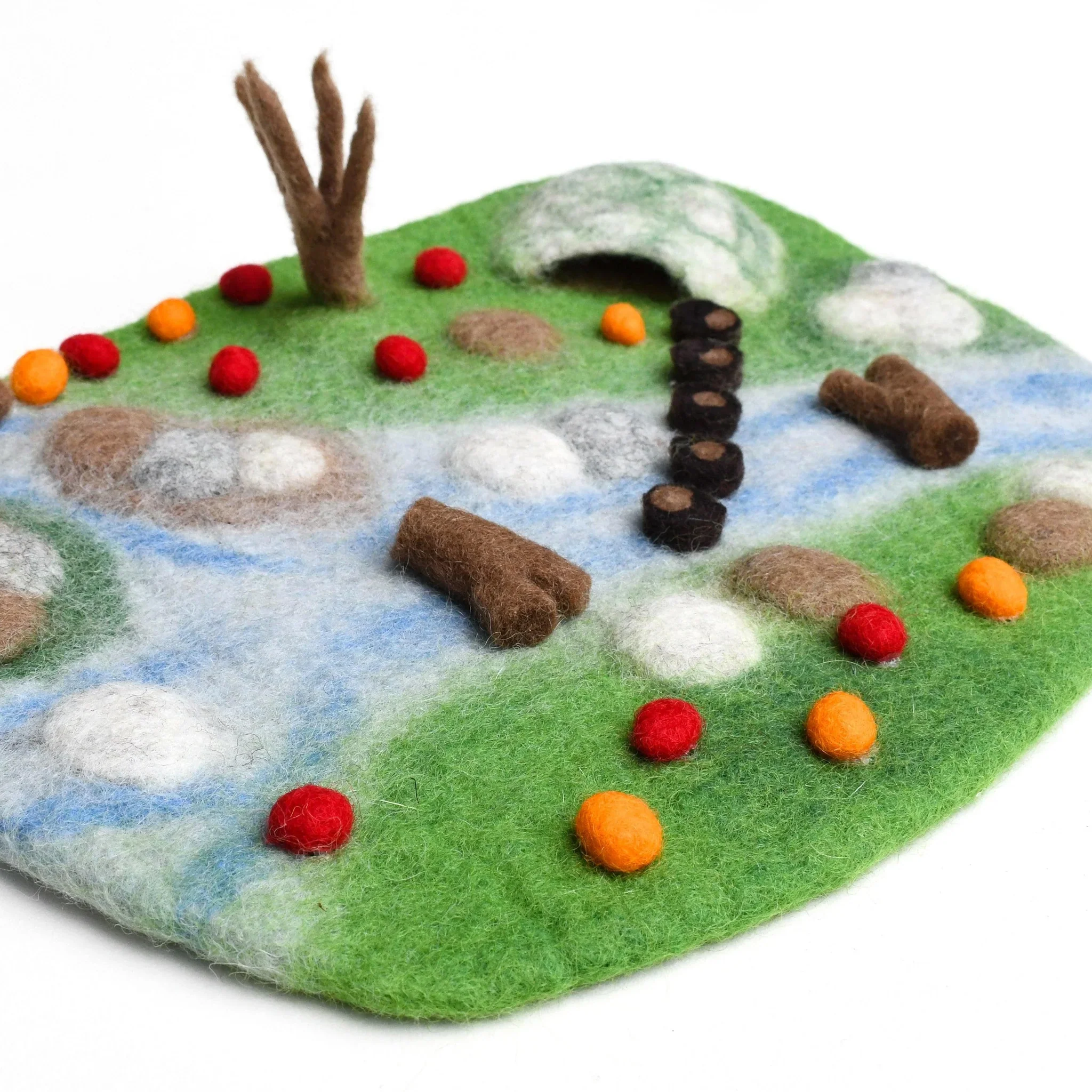 Tara Treasures: Woodland River Play Mat Playscape - Image 2
