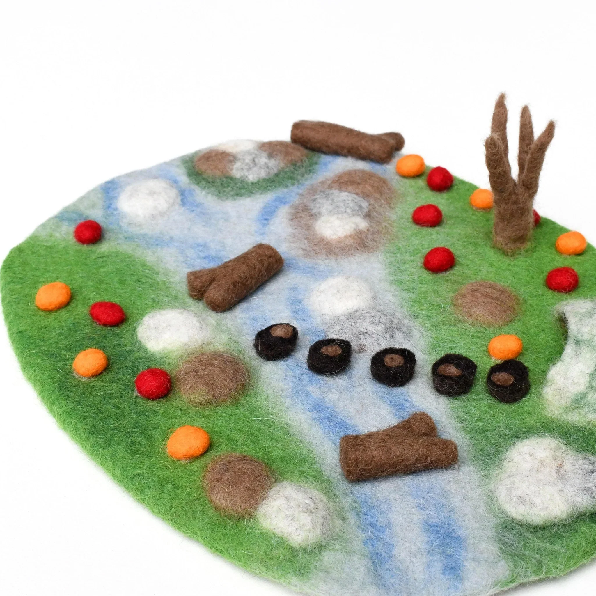 Tara Treasures: Woodland River Play Mat Playscape - Image 3
