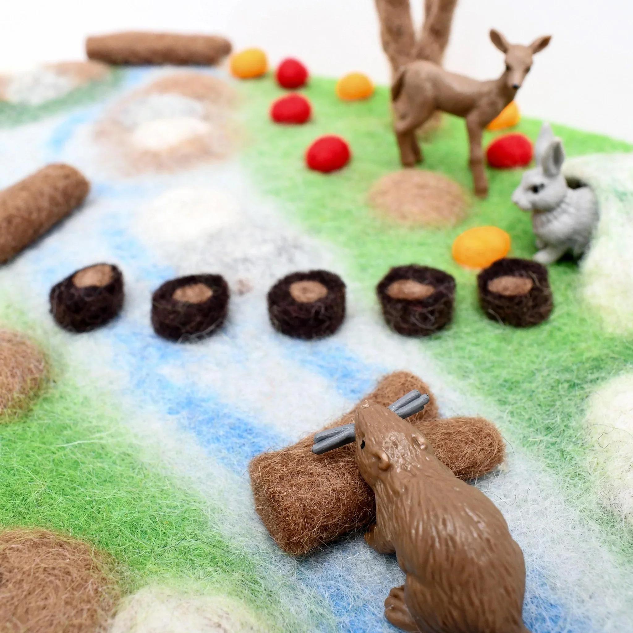 Tara Treasures: Woodland River Play Mat Playscape - Image 6