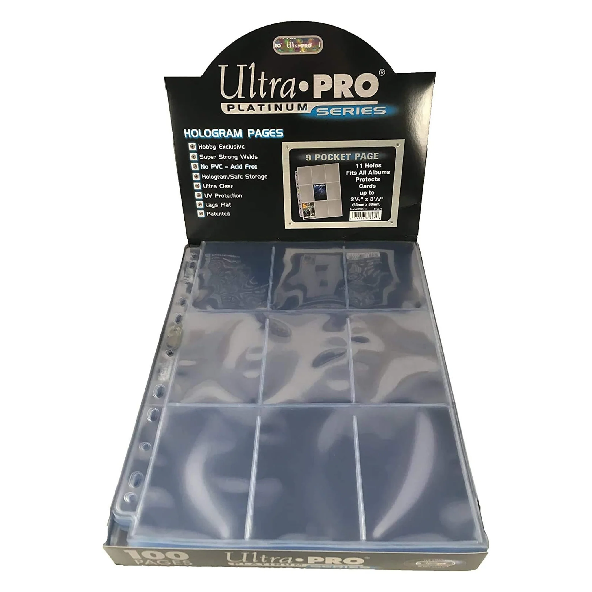 Ultra Pro 9 Pocket Platinum Page - 11-hole punched (single page) - Image 2